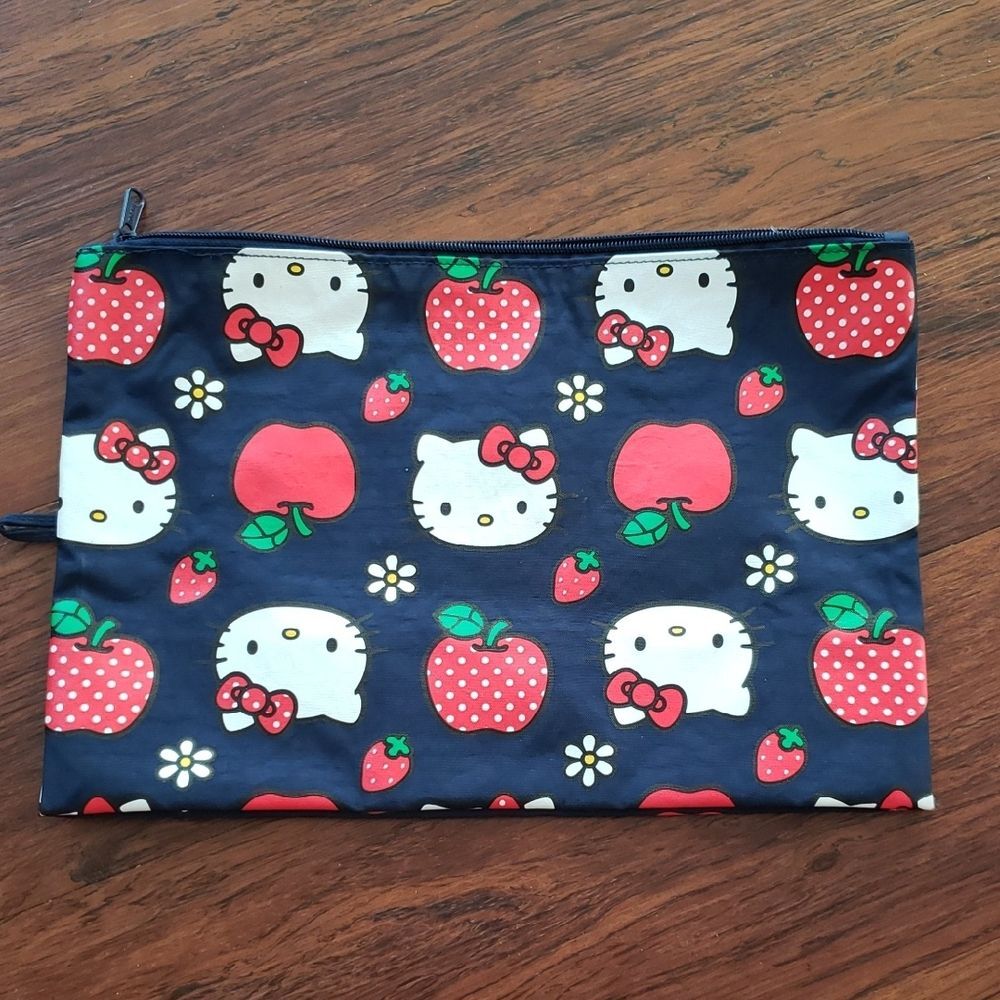 BAGGU Hello Kitty Dark Blue Accessory Bag Casual Kawaii Trendy Retro Y2K